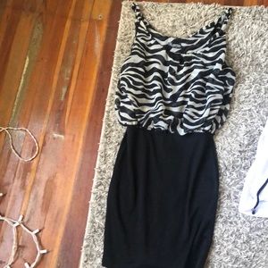 Black and white dress
